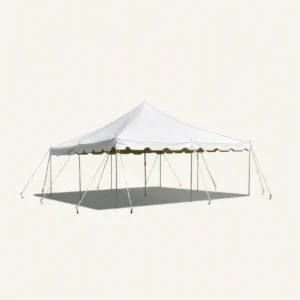 20' x 20' Rope & Pole Tent White