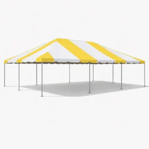 20' x 30' Frame Tent Yellow & White
