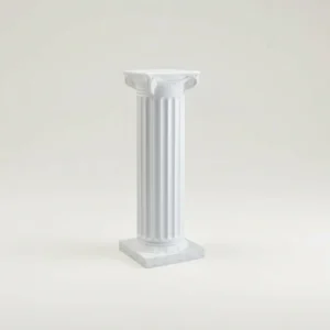 40" White Column