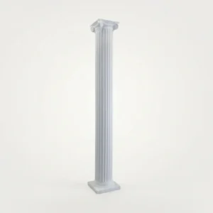 72" White Column