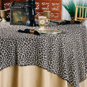African Prints Collection Leopard Linen