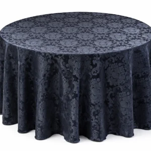 Beethoven Damask Collection Navy Linen