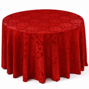 Beethoven Damask Collection Red Linen