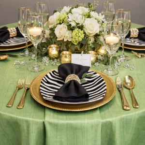 Bengaline Moire Collection Apple Linen