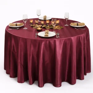 Bengaline Moire Collection Burgundy Linen