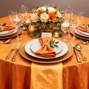 Bengaline Moire Collection Mango Linen