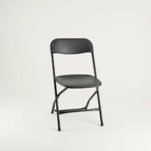 Black Plastic Folding Chair