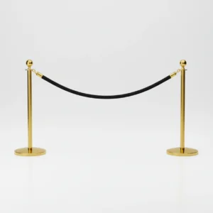 Black Velvet Rope With Gold Clip