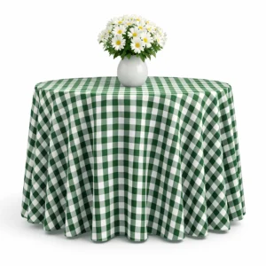Checks Collection Green Linen