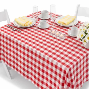 Checks Collection Red Linen