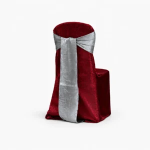 Crush Chair Sash Collection Burgundy