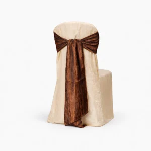 Crush Chair Sash Collection Gold