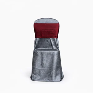 Crush Chair Cover Collection Pewter