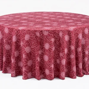 Fiore Collection Burgundy Linen