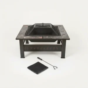 Fire Pit 32" Outdoor with Screen