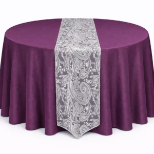 Lace Paisley Collection Ivory Linen