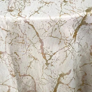 Marbleized Collection Rose/Gold Linen