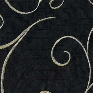 Nova Swirls Napkin Collection Black