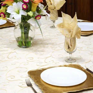 Nova Swirl Collection Soft Gold Linen