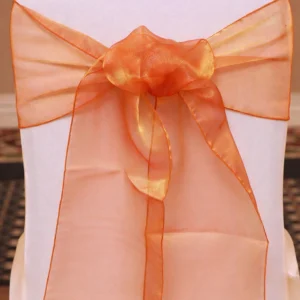 Organza Chair Sash Collection Burgundy