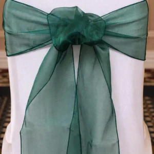 Organza Chair Sash Collection Hunter