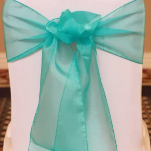 Organza Chair Sash Collection Jade