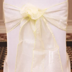 Organza Chair Sash Collection Maize