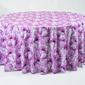 Peony Collection Plum Linen