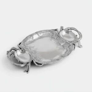 Pewter Double Crab Tray