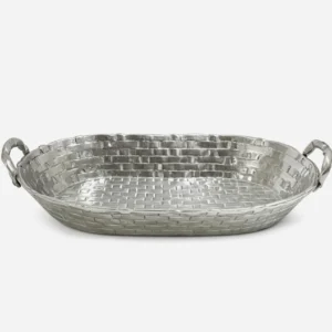 Pewter Small Basket Tray