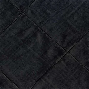 Pintuck Collection Black Linen