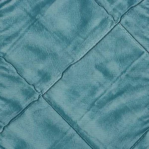 Pintuck Collection Turquoise Linen