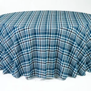 Plaid Traditonal Collection Navy Linen