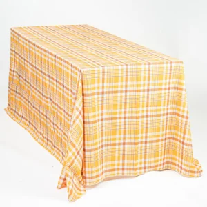 Plaid Traditonal Collection Yellow Linen
