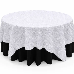 Rosette Collection White Linen