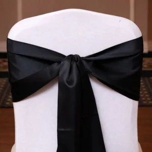 Satin Collection Black Linen