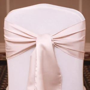 Satin Matte Chair Sash Collection Camel