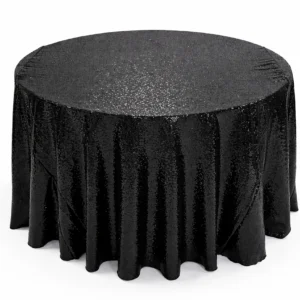 Sequins Glimmer Collection Black Linen