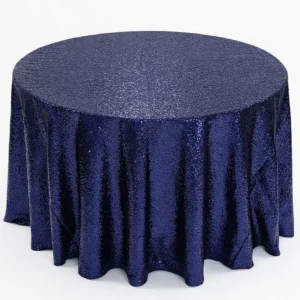 Sequins Glimmer Collection Navy Linen