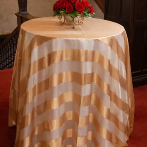 Sheers Eternity Stripe Collection Antique Gold Linen