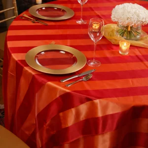 Sheers Eternity Stripe Collection Ruby Linen