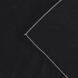 Sheer Lamé (Polyester w/ Lamé Trim) Napkin Collection Black & Silver Trim