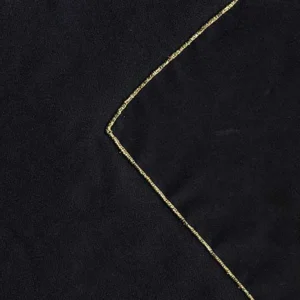 Sheers Lamé Chair Sash Collection Black & Gold Trim