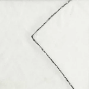 Sheers Lamé Chair Sash Collection White & Silver Trim