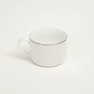 Silver Band Coffee Cup