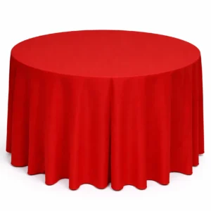 Solids Collection Holiday Red Linen