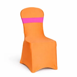 Spandex Chair Cover Collection Neon Orange