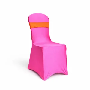 Spandex Chair Cover Collection Neon Pink