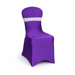 Spandex Chair Cover Collection Purple