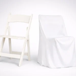 Square Back Chair Cover Collection White